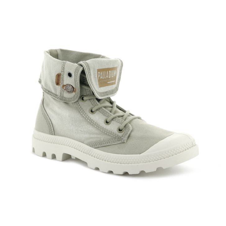 Palladium Palladenim Baggy Men's Boots Light Green | UK V496-SJF